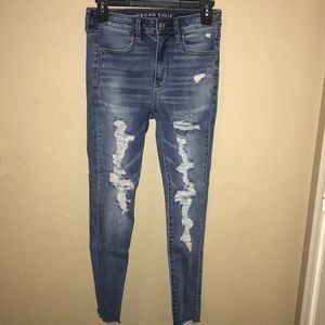 Super High Waisted American Eagle Jeans